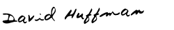 David Huffman Signature